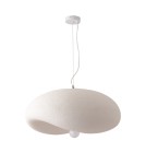 Step Into Design Lampa wisząca STONE FLAT biała 60 cm DN429-600 Step Into Design Lampa wisząca STONE FLAT biała 60 cm DN429-600