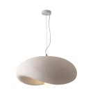 Step Into Design Lampa wisząca STONE FLAT biała 60 cm DN429-600 Step Into Design Lampa wisząca STONE FLAT biała 60 cm DN429-600