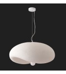 Step Into Design Lampa wisząca STONE FLAT biała 60 cm DN429-600 Step Into Design Lampa wisząca STONE FLAT biała 60 cm DN429-600
