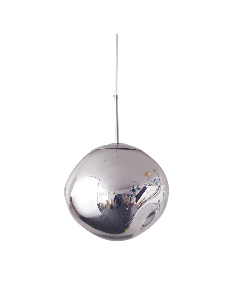 Step Into Design Lampa wisząca GLAM M srebrna 28 cm MP-1239-280 chrome Step Into Design Lampa wisząca GLAM M srebrna 28 cm MP-1239-280 chrome