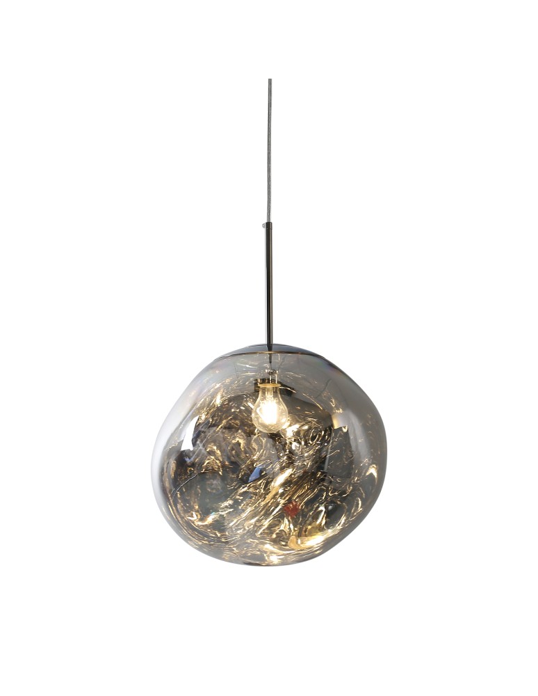 Step Into Design Lampa wisząca GLAM M srebrna 28 cm MP-1239-280 chrome Step Into Design Lampa wisząca GLAM M srebrna 28 cm MP-1239-280 chrome