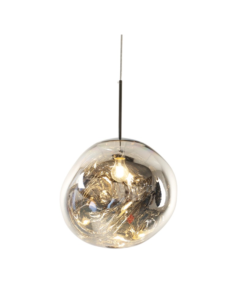 Step Into Design Lampa wisząca GLAM M srebrna 28 cm MP-1239-280 chrome Step Into Design Lampa wisząca GLAM M srebrna 28 cm MP-1239-280 chrome