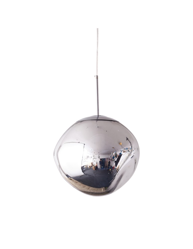 Step Into Design Lampa wisząca GLAM M srebrna 28 cm MP-1239-280 chrome Step Into Design Lampa wisząca GLAM M srebrna 28 cm MP-1239-280 chrome