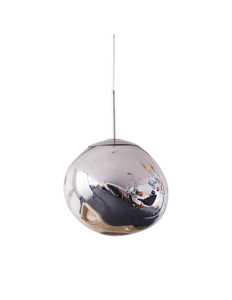 Step Into Design Lampa wisząca GLAM M srebrna 28 cm MP-1239-280 chrome Step Into Design Lampa wisząca GLAM M srebrna 28 cm MP-1239-280 chrome