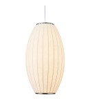 Step Into Design Lampa wisząca SILK BARREL biała 60 cm ST-2335-30 Step Into Design Lampa wisząca SILK BARREL biała 60 cm ST-2335-30