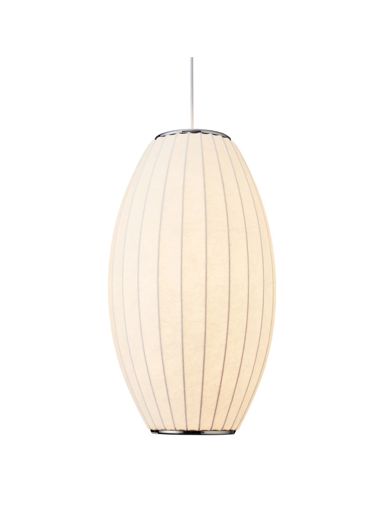 Step Into Design Lampa wisząca SILK BARREL biała 60 cm ST-2335-30 Step Into Design Lampa wisząca SILK BARREL biała 60 cm ST-2335-30