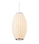 Step Into Design Lampa wisząca SILK BARREL biała 60 cm ST-2335-30 Step Into Design Lampa wisząca SILK BARREL biała 60 cm ST-2335-30