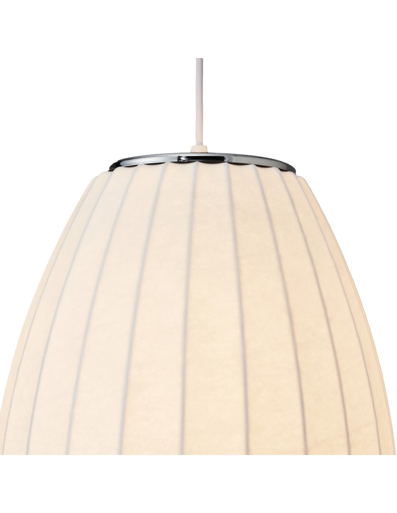 Step Into Design Lampa wisząca SILK BARREL biała 60 cm ST-2335-30 Step Into Design Lampa wisząca SILK BARREL biała 60 cm ST-2335-30