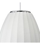 Step Into Design Lampa wisząca SILK BARREL biała 60 cm ST-2335-30 Step Into Design Lampa wisząca SILK BARREL biała 60 cm ST-2335-30