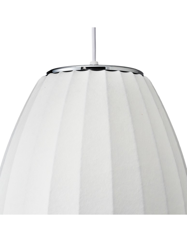 Step Into Design Lampa wisząca SILK BARREL biała 60 cm ST-2335-30 Step Into Design Lampa wisząca SILK BARREL biała 60 cm ST-2335-30