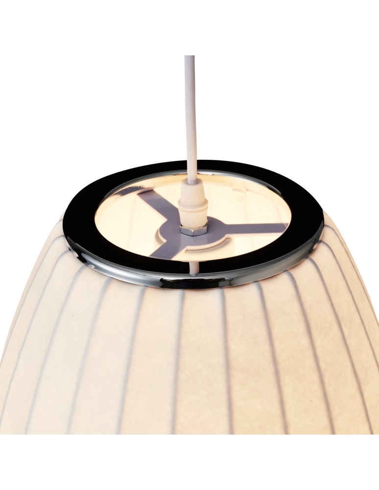 Step Into Design Lampa wisząca SILK BARREL biała 60 cm ST-2335-30 Step Into Design Lampa wisząca SILK BARREL biała 60 cm ST-2335-30