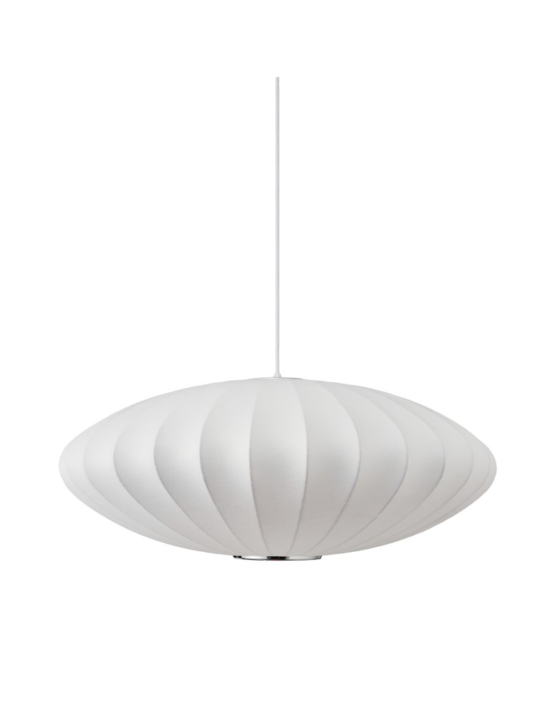 Step Into Design Lampa wisząca SILK FLAT biała 50 cm ST-2328-50 Step Into Design Lampa wisząca SILK FLAT biała 50 cm ST-2328-50
