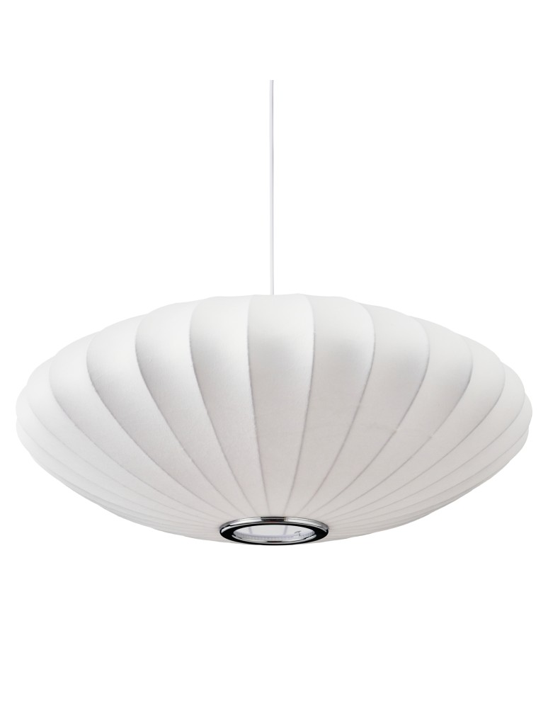 Step Into Design Lampa wisząca SILK FLAT biała 50 cm ST-2328-50 Step Into Design Lampa wisząca SILK FLAT biała 50 cm ST-2328-50