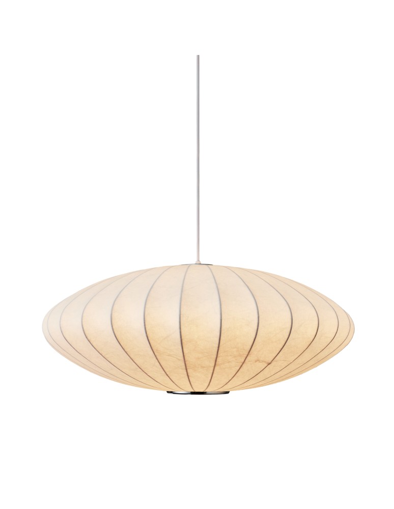 Step Into Design Lampa wisząca SILK FLAT biała 50 cm ST-2328-50 Step Into Design Lampa wisząca SILK FLAT biała 50 cm ST-2328-50