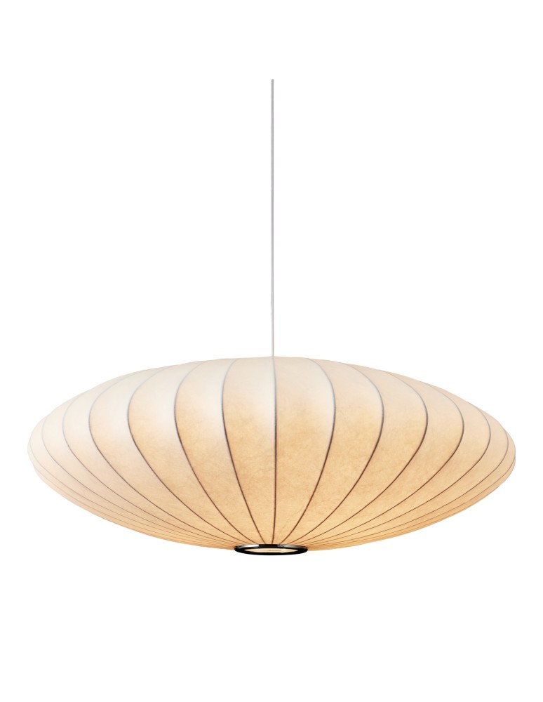 Step Into Design Lampa wisząca SILK FLAT biała 50 cm ST-2328-50 Step Into Design Lampa wisząca SILK FLAT biała 50 cm ST-2328-50