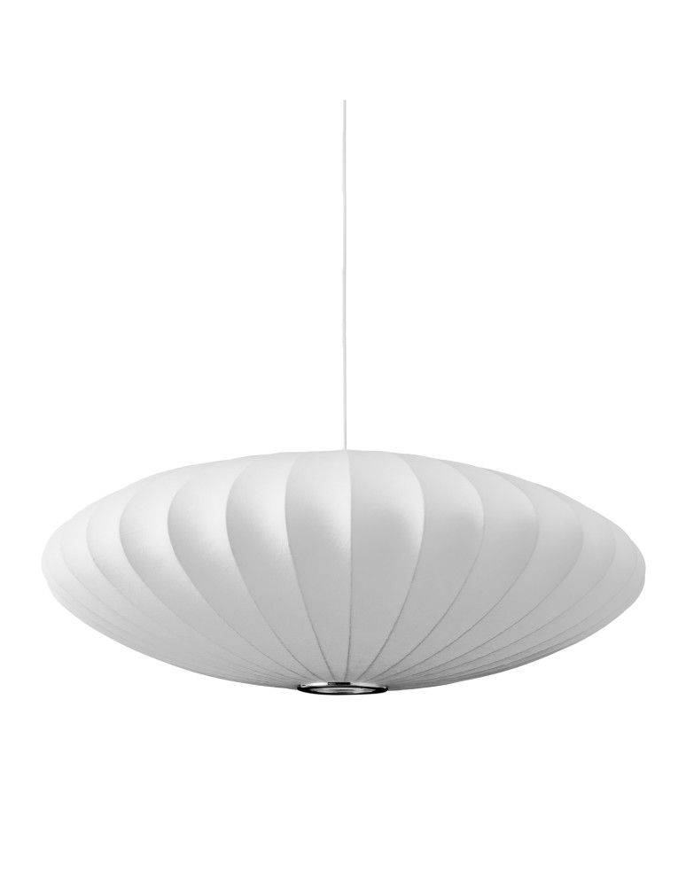 Step Into Design Lampa wisząca SILK FLAT biała 50 cm ST-2328-50 Step Into Design Lampa wisząca SILK FLAT biała 50 cm ST-2328-50