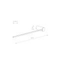 Kinkiety LED - Nowodvorski ARM LED M  Ścienna Kinkiet Max moc 10W LED 3000K Czarny 10366 - product 2