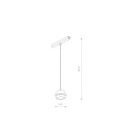Lampy do szyn magnetycznych - Nowodvorski LVM SLOT LED 5W 4000K System konfigurowalny LVM Track System Lampa LED Max moc 5W LED 4000K Czarny 10653 - product 2