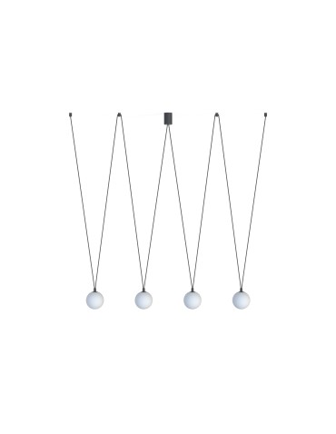 Nowodvorski SLING IV  Sufitowa Wisząca Max moc 12W only LED G9 Czarny 10354