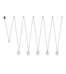 Lampy wiszące kule - Nowodvorski SLING V  Sufitowa Wisząca Max moc 12W only LED G9 Czarny 10355 - product 1