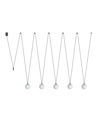 Nowodvorski SLING V  Sufitowa Wisząca Max moc 12W only LED G9 Czarny 10355