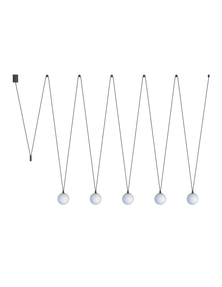 Nowodvorski SLING V  Sufitowa Wisząca Max moc 12W only LED G9 Czarny 10355