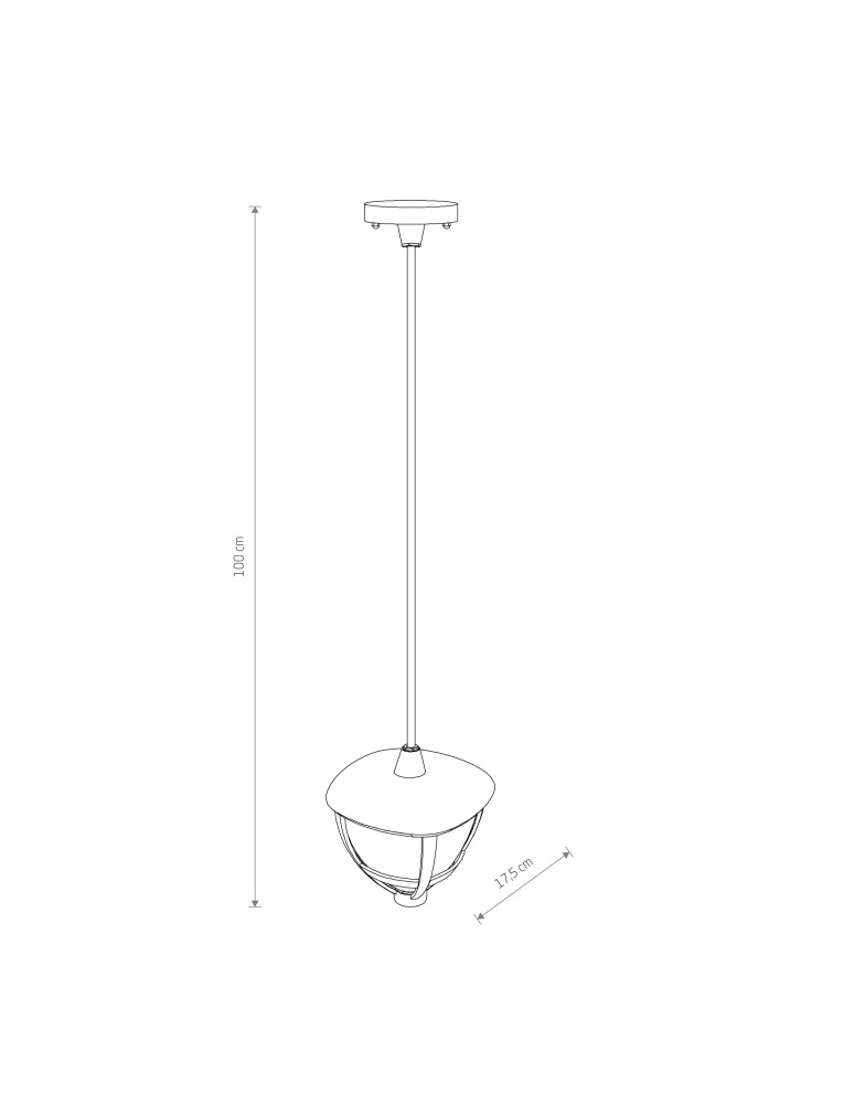 Nowodvorski AMELIA BL CG Zewnętrzna  Sufitowa Wisząca Max moc 10W only LED E27 Czarny 10496 Nowodvorski AMELIA BL CG Zewnętrzna  Sufitowa Wisząca Max moc 10W only LED E27 Czarny 10496