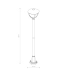 Lampy ogrodowe stojące - Nowodvorski AMELIA Zewnętrzna  Słupek Max moc 10W only LED E27 Czarny 10497 - product 2