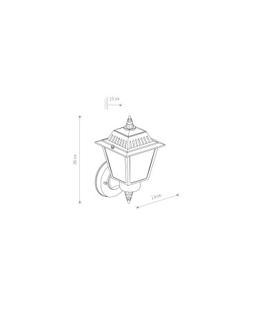 Nowodvorski ANA Zewnętrzna  Ścienna Natynkowa Max moc 10W only LED E27 Czarny 10499 - produkt 2