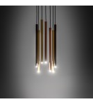 Lampy wiszące rurki - Nowodvorski LASER 490  Sufitowa Wisząca Max moc 7x10W only LED G9 Multikolor 10704 - product 3