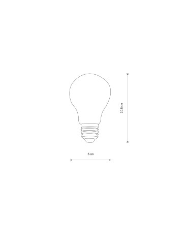 Nowodvorski BULB  LED  E27, A60, 7W Źródła światła i akcesoria  E27 Max moc 7W LED 3000K Transparentny bursztynowy 10587 - produkt 2