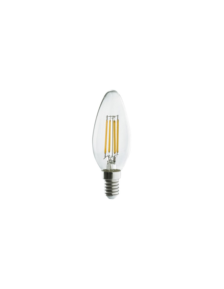 Nowodvorski BULB LED E14, C35, 6W Źródła światła i akcesoria  E14 Max moc 6W LED 3000K Transparentny bursztynowy 10589
