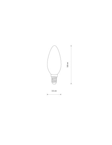 Nowodvorski BULB LED E14, C35, 6W Źródła światła i akcesoria  E14 Max moc 6W LED 3000K Transparentny bursztynowy 10589 - produkt 2