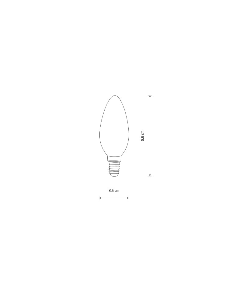 Żarówki LED E14 230V - Nowodvorski BULB LED E14, C35, 6W Źródła światła i akcesoria  E14 Max moc 6W LED 3000K Transparentny bursztynowy 10589 - product kolory-swiatla.pl 2