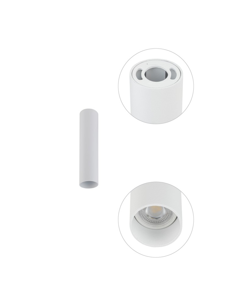 Nowodvorski FOURTY S  Spot Natynkowa Max moc 10W only LED GU10 R35 Biały 10734