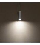 Lampy wiszące tuby - Nowodvorski FOURTY S  Sufitowa Wisząca Max moc 10W only LED GU10 R35 Biały 10764 - product 3