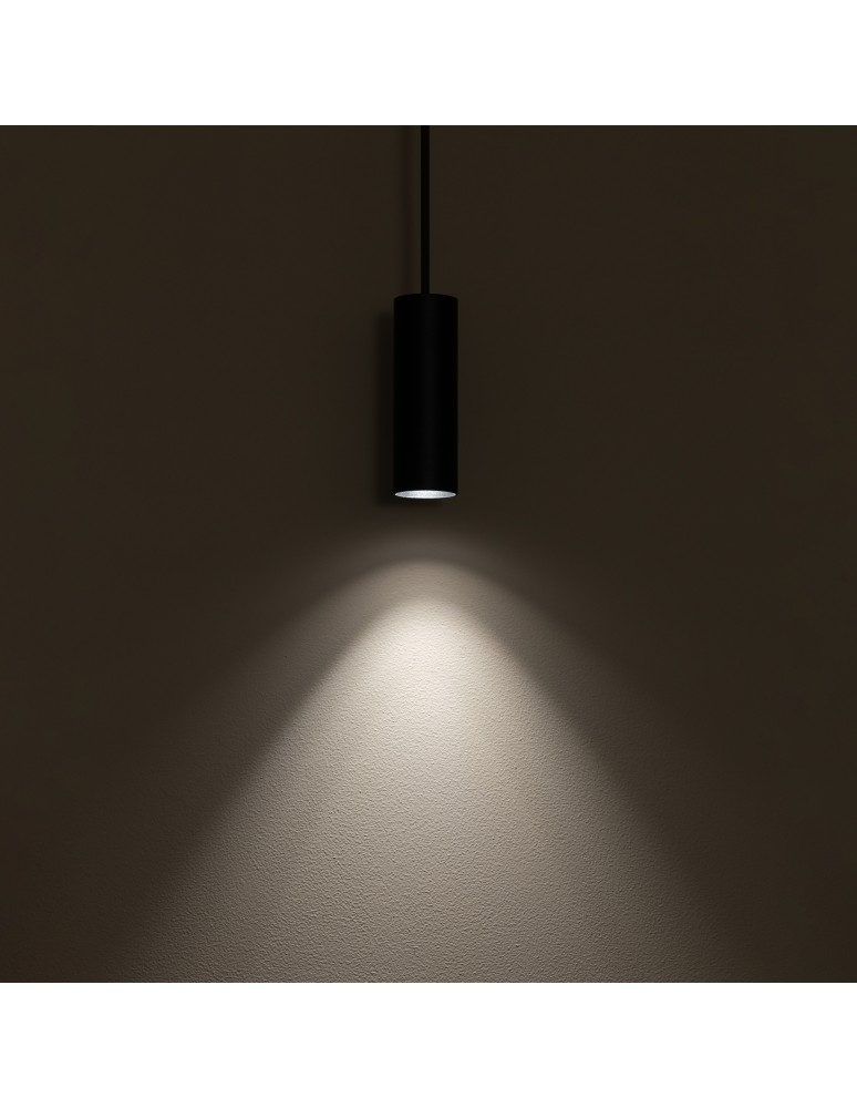 Nowodvorski FOURTY S  Sufitowa Wisząca Max moc 10W only LED GU10 R35 Czarny 10765