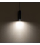 Lampy wiszące tuby - Nowodvorski FOURTY S  Sufitowa Wisząca Max moc 10W only LED GU10 R35 Czarny 10765 - product 3