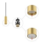 Nowodvorski FOURTY S Sufitowa Wisząca Max moc 10W only LED GU10 R35 Mosiądz 10766 Nowodvorski FOURTY S Sufitowa Wisząca Max moc 10W only LED GU10 R35 Mosiądz 10766