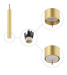 Nowodvorski FOURTY M Sufitowa Wisząca Max moc 10W only LED GU10 R35 Mosiądz 10772 Nowodvorski FOURTY M Sufitowa Wisząca Max moc 10W only LED GU10 R35 Mosiądz 10772