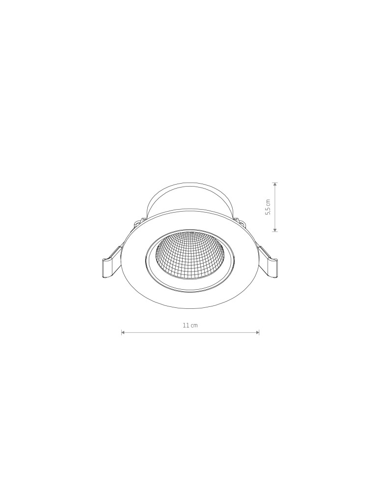 Nowodvorski EGINA LED 10W  Spot Podtynkowa Max moc 10W LED 3000K Czarny 10553 Nowodvorski EGINA LED 10W  Spot Podtynkowa Max moc 10W LED 3000K Czarny 10553