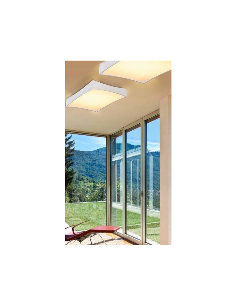 Plafony kwadratowe - Azzardo VECCIO 50 WHITE 1xLED Sufitowa Biały AZ2625 - product kolory-swiatla.pl 2