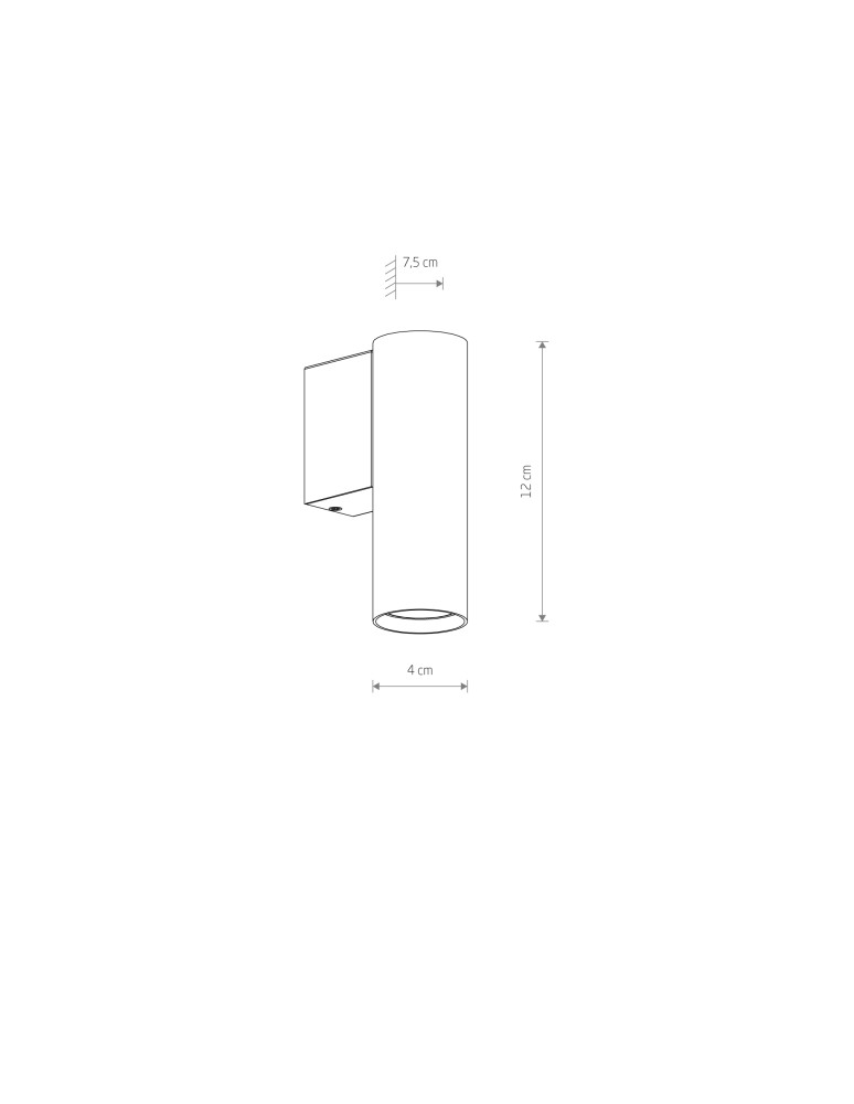Nowodvorski FOURTY WALL S Ścienna Kinkiet Max moc 10W only LED GU10 R35 Czarny 10747 Nowodvorski FOURTY WALL S Ścienna Kinkiet Max moc 10W only LED GU10 R35 Czarny 10747