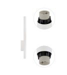 Kinkiety tuby - Nowodvorski FOURTY WALL XL  Ścienna Kinkiet Max moc 10W only LED GU10 R35 Biały 10758 - product 5