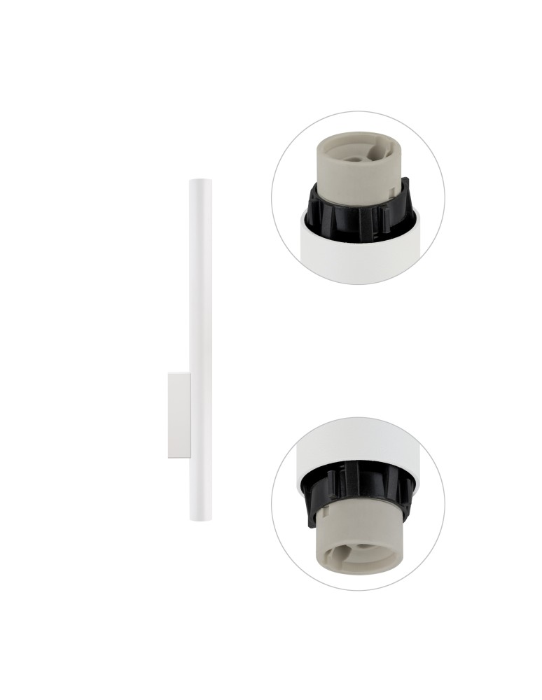 Nowodvorski FOURTY WALL XL  Ścienna Kinkiet Max moc 10W only LED GU10 R35 Biały 10758
