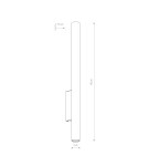 Nowodvorski FOURTY WALL XL Ścienna Kinkiet Max moc 10W only LED Czarny 10759 Nowodvorski FOURTY WALL XL Ścienna Kinkiet Max moc 10W only LED Czarny 10759