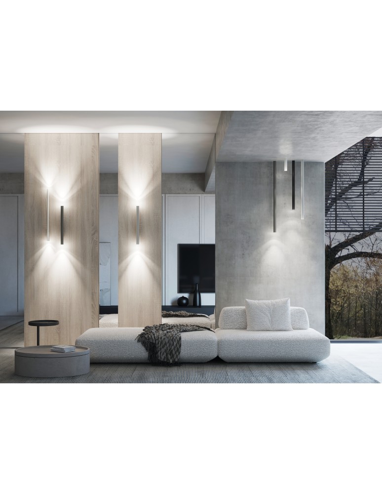 Kinkiety tuby - Nowodvorski LASER WALL XL  Ścienna Kinkiet Max moc 10W only LED G9 Biały 10826 - product kolory-swiatla.pl 3