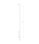 Kinkiety tuby - Nowodvorski LASER WALL XL  Ścienna Kinkiet Max moc 10W only LED G9 Satynowy czekoladowy 10832 - product 5