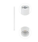 Oprawy sufitowe okrągłe - Nowodvorski FOURTY M  Spot Natynkowa Max moc 10W only LED GU10 R35 Biały 10820 - product 4