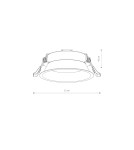 Lampy podtynkowe okrągłe - Nowodvorski UNO M  Spot Podtynkowa Max moc 15 W only LED GX53 Czarny 10843 - product 6